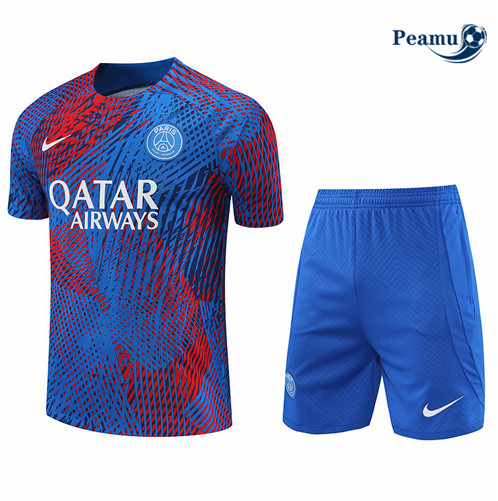 Peamu: Desconto Camisola Kit Entrainement Futebol Paris PSG + Pantalon Azul 2022-2023