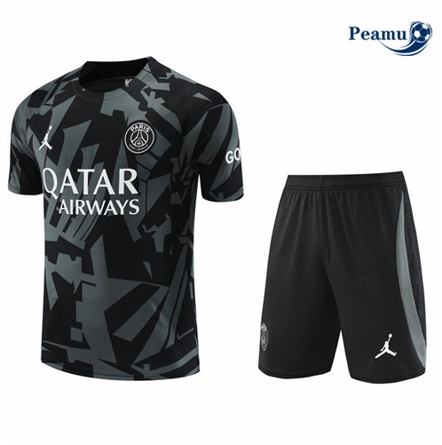 Peamu: Promoção Camisola Kit Entrainement Futebol Paris PSG + Pantalon Preto 2022-2023