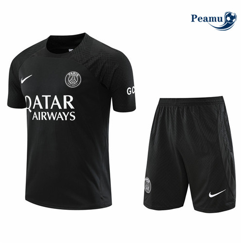 Peamu: Novas Camisola Kit Entrainement Futebol Paris PSG + Pantalon Preto 2022-2023