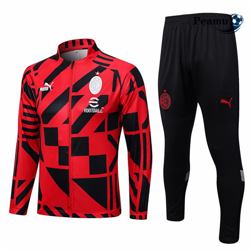 Peamu: Venda Camisola Futebol Casaco de Fato de Treino AC Milan Vermelho 2022-2023