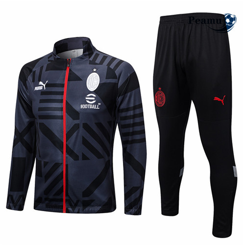 Peamu: Desconto Camisola Futebol Casaco de Fato de Treino AC Milan Cinzento 2022-2023