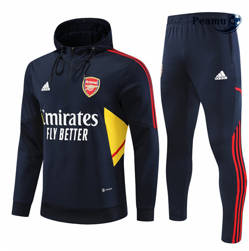 Peamu: Novo Camisola Futebol Fato de Treino Arsenal com capuz Azul 2022-2023