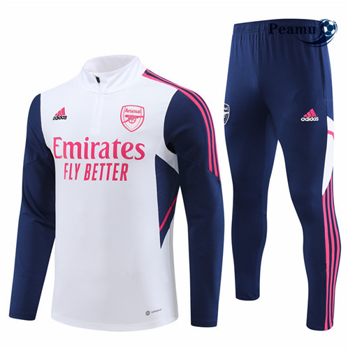 Peamu: Novas Camisola Futebol Fato de Treino Arsenal Branco 2022-2023