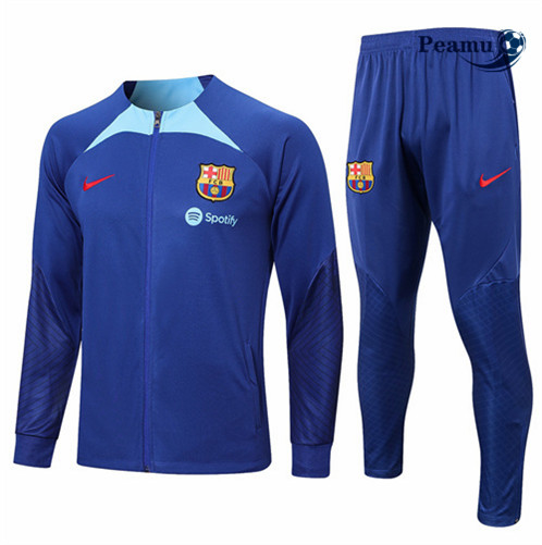Peamu: Desconto Camisola Futebol Casaco de Fato de Treino Barcelona Azul 2022-2023