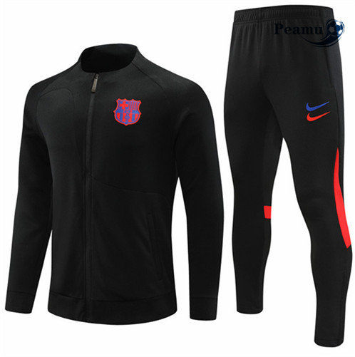 Peamu: Novas Camisola Futebol Casaco de Fato de Treino Barcelona Preto 2022-2023