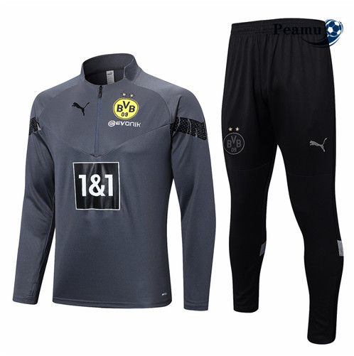 Peamu: Venda Camisola Futebol Fato de Treino Borussia Dortmund Cinzento 2022-2023
