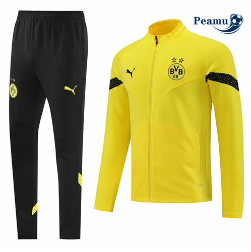 Peamu: Novo Camisola Futebol Casaco de Fato de Treino Borussia Dortmund Amarelo 2022-2023