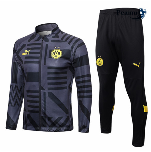 Peamu: Novo Camisola Futebol Casaco de Fato de Treino Borussia Dortmund Preto 2022-2023