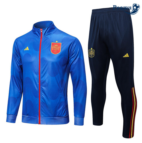 Peamu: Venda Camisola Futebol Casaco de Fato de Treino Espanha Azul 2022-2023