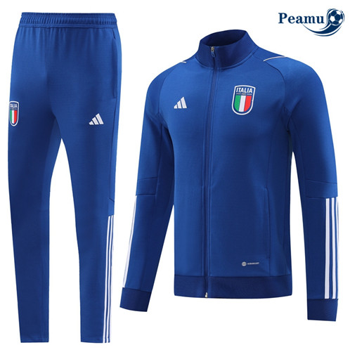 Peamu: Desconto Camisola Futebol Casaco de Fato de Treino Italia Azul 2022-2023
