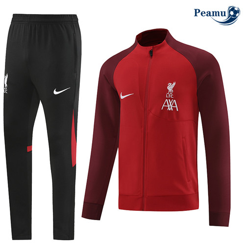 Peamu: Novas Camisola Futebol Fato de Treino Liverpool Vermelho 2022-2023