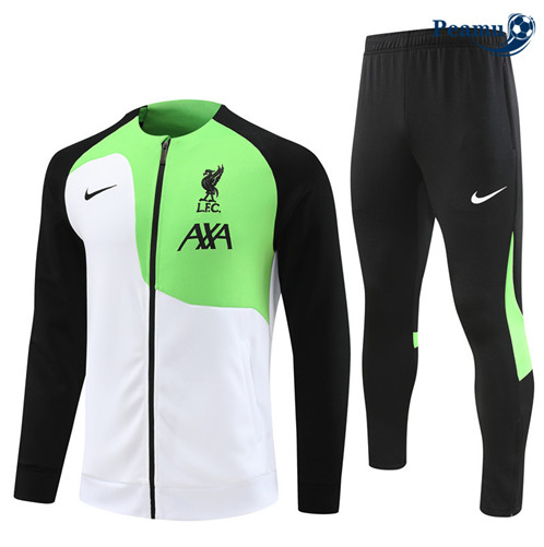 Peamu: Novas Camisola Futebol Casaco de Fato de Treino Liverpool Branco 2023-2024