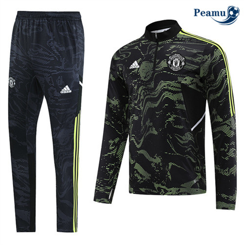 Peamu: Promoção Camisola Futebol Fato de Treino Manchester United Preto 2022-2023