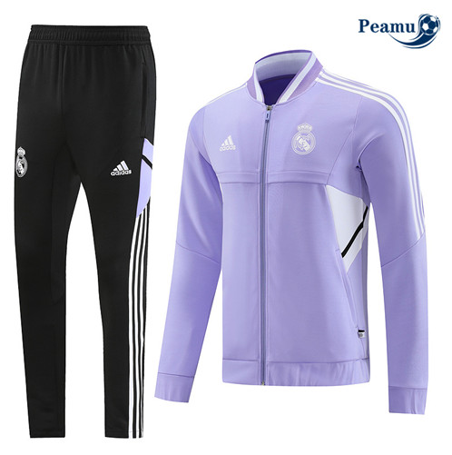 Peamu: Comprar Camisola Futebol Casaco de Fato de Treino Real Madrid Roxo 2022-2023