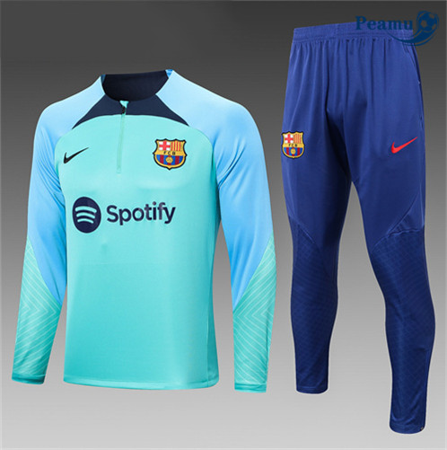 Peamu: Desconto Camisola Futebol Fato de Treino Barcelona Criancas Azul 2022-2023