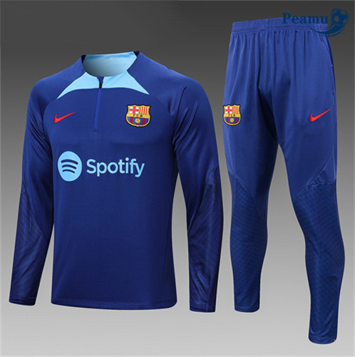 Peamu: Novo Camisola Futebol Fato de Treino Barcelona Criancas Azul 2022-2023