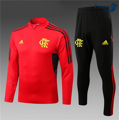 Peamu: Novas Camisola Futebol Fato de Treino Flamengo Criancas Vermelho 2022-2023