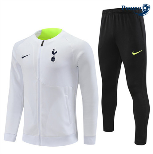 Peamu: Novo Camisola Futebol Casaco de Fato de Treino Tottenham Hotspur Criancas Branco 2022-2023