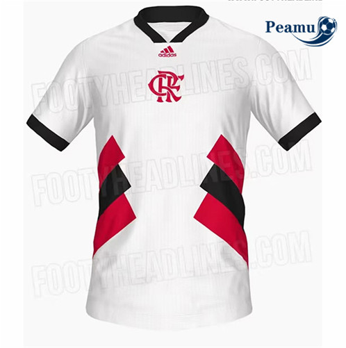 Peamu: Novas Camisola Futebol Flamenco Equipamento ICON Brancoo 2023-2024