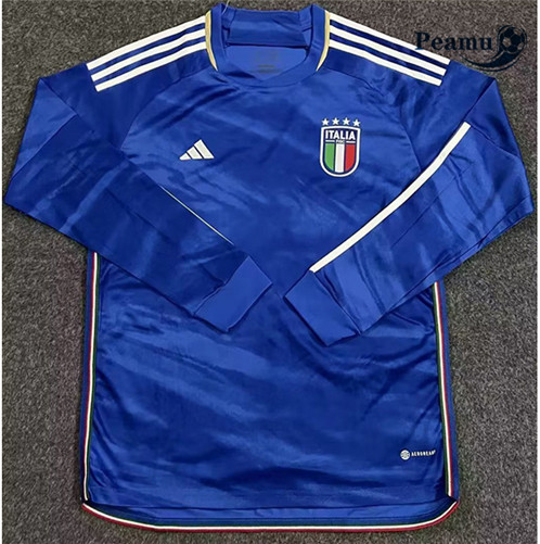 Peamu: Desconto Camisola Futebol Italia Principal Equipamento Manga Larga 2023-2024
