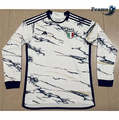 Peamu: Novo Camisola Futebol Italia Alternativa Equipamento Manga Larga 2023-2024