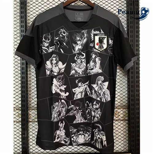 Peamu: Novo Camisola Futebol Japao Equipamento Negro 2023-2024