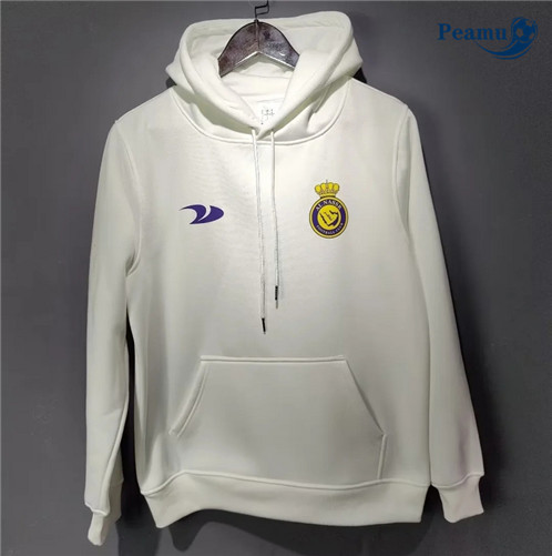 Peamu: Novo Camisola Futebol Sweat de Fato de Treino Al-Nassr Branco 2022-2023