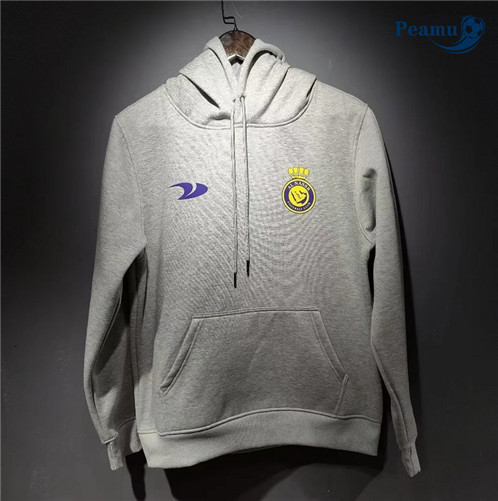 Peamu: Comprar Camisola Futebol Sweat de Fato de Treino Al-Nassr Cinzento 2022-2023