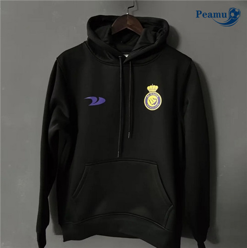 Peamu: Novas Camisola Futebol Sweat de Fato de Treino Al-Nassr Preto 2022-2023