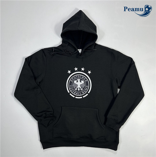 Peamu: Venda Camisola Futebol Sweat de Fato de Treino Alemanha Preto 2023-2024
