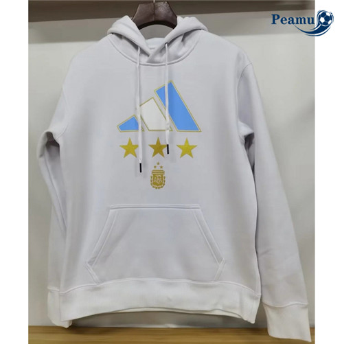 Peamu: Comprar Camisola Futebol Sweat de Fato de Treino Argentina Branco 2023-2024