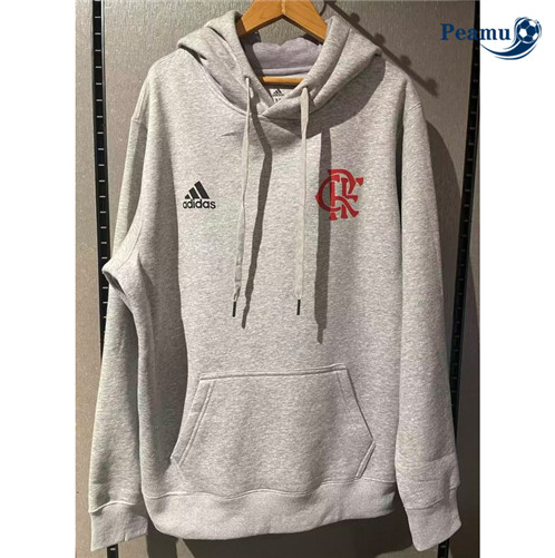 Peamu: Desconto Camisola Futebol Sweat de Fato de Treino Flamengo Cinzento 2022-2023