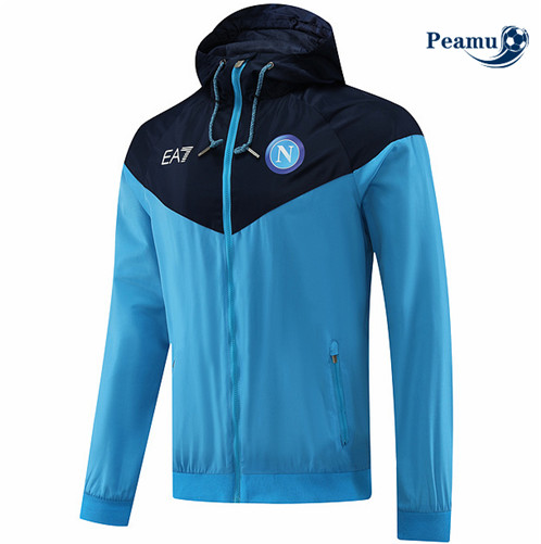 Peamu: Comprar Camisola Futebol Jaqueta Windrunner Futebol Naples Azul 2022-2023