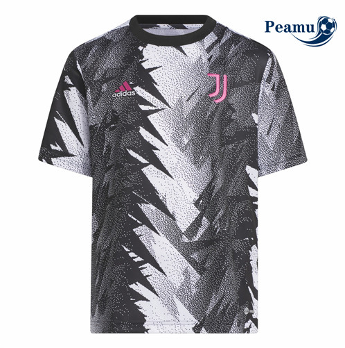 Peamu: Novas Camisola Futebol Juventus Equipamento Pre Match Negro 2023-2024