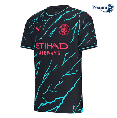 Peamu: Novas Camisola Futebol Manchester City Alternativa Equipamento 2023-2024