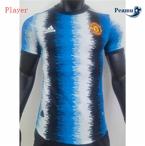 Peamu: Venda Camisola Futebol Manchester United Player Version Training Azul/Brancoo 2023-2024