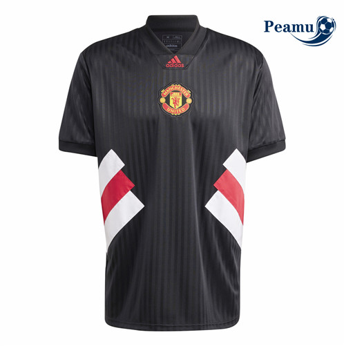 Peamu: Novo Camisola Futebol Manchester United Equipamento ICON Negro 2023-2024