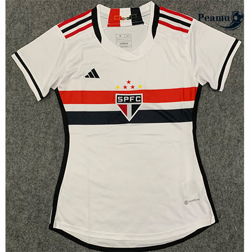 Peamu: Novas Camisola Futebol Sao Paulo Mujer Principal Equipamento 2023-2024