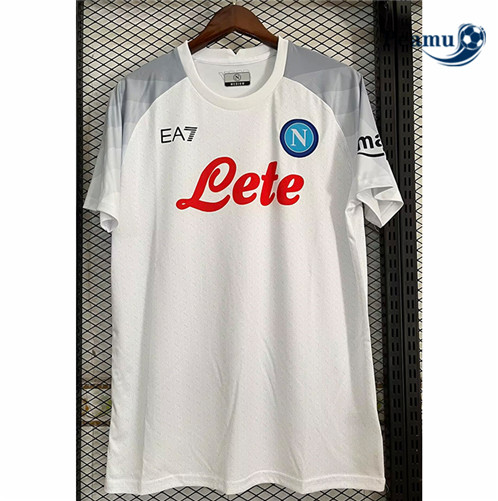 Peamu: Desconto Camisola Futebol Naples Equipamento Brancoo 2023-2024