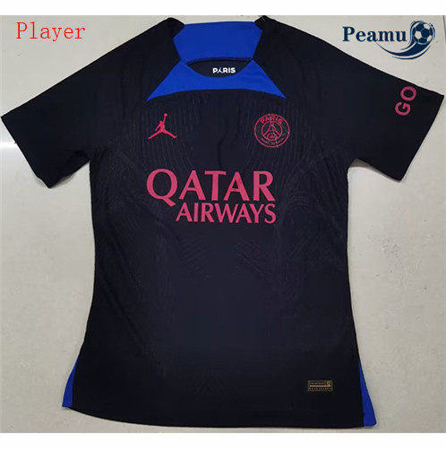 Peamu: Novo Camisola Futebol PSG Paris Player Version Training Negro 2023-2024