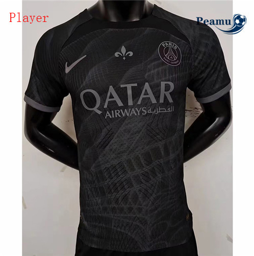 Peamu: Novas Camisola Futebol PSG Player Version Negro 2023-2024