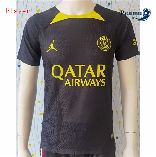 Peamu: Venda Camisola Futebol PSG Player Version Training Negro/Amarillo 2023-2024