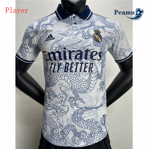 Peamu: Novas Camisola Futebol Real Madrid Player Version Dragon Brancoo 2023-2024