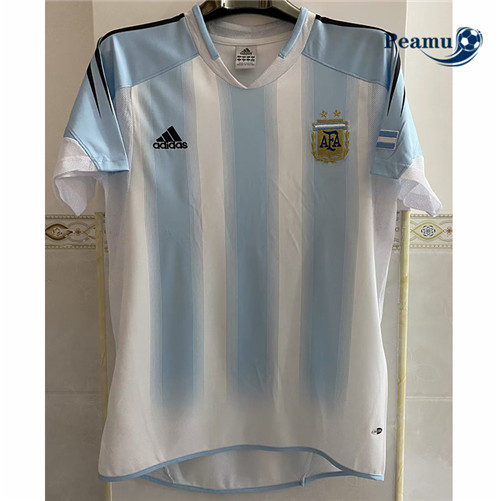 Peamu: Desconto Camisola Futebol Retrô Argentina Principal Equipamento 2004-05