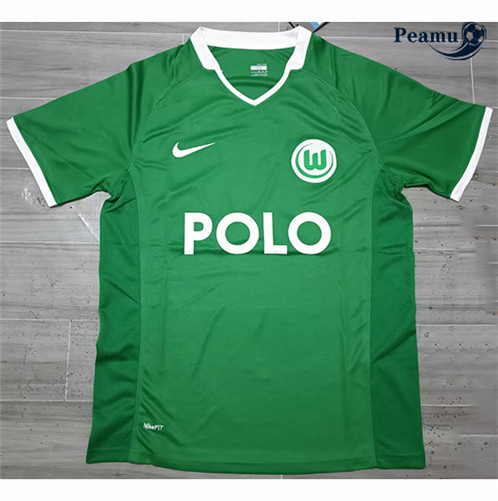 Peamu: Novo Camisola Futebol Retrô VfL Wolfsburg Principal Equipamento 2008-09