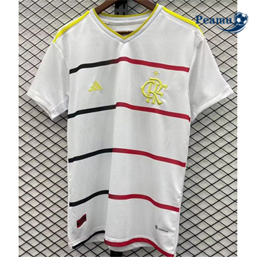 Camisola Futebol Flamenco Alternativa Equipamento Branco 2022-2023 Pt20155