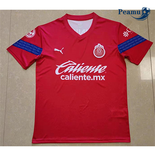 Camisola Futebol Chivas Equipamento Treinamento Vermelho 2022-2023 Pt20141
