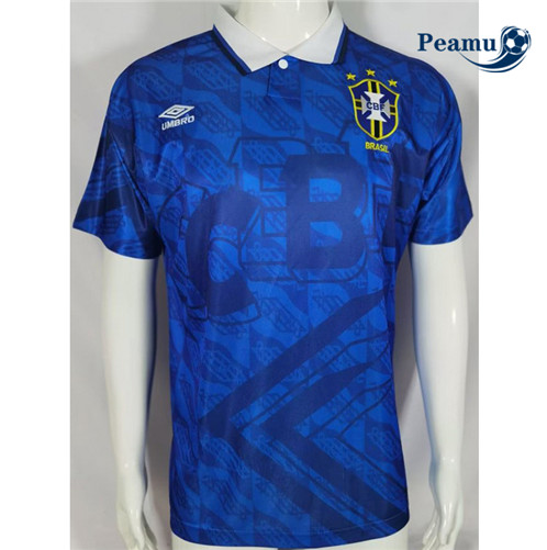 Camisola Futebol Retrô Brasil Alternativa Equipamento 1991-93 Pt20011