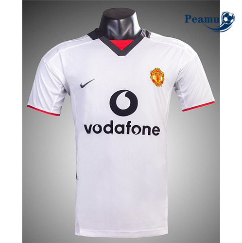 Camisola Futebol Retrô Manchester United Alternativa Equipamento 2002-03 Pt20025