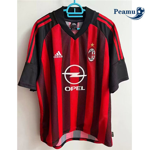 Camisola Futebol Retrô AC Milan Principal Equipamento 2002-03 Pt20008